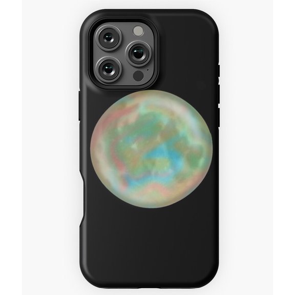 Moon Bubble Celestial Art Phone Case for iPhone 16 15 14 13 12 11 Pro Max