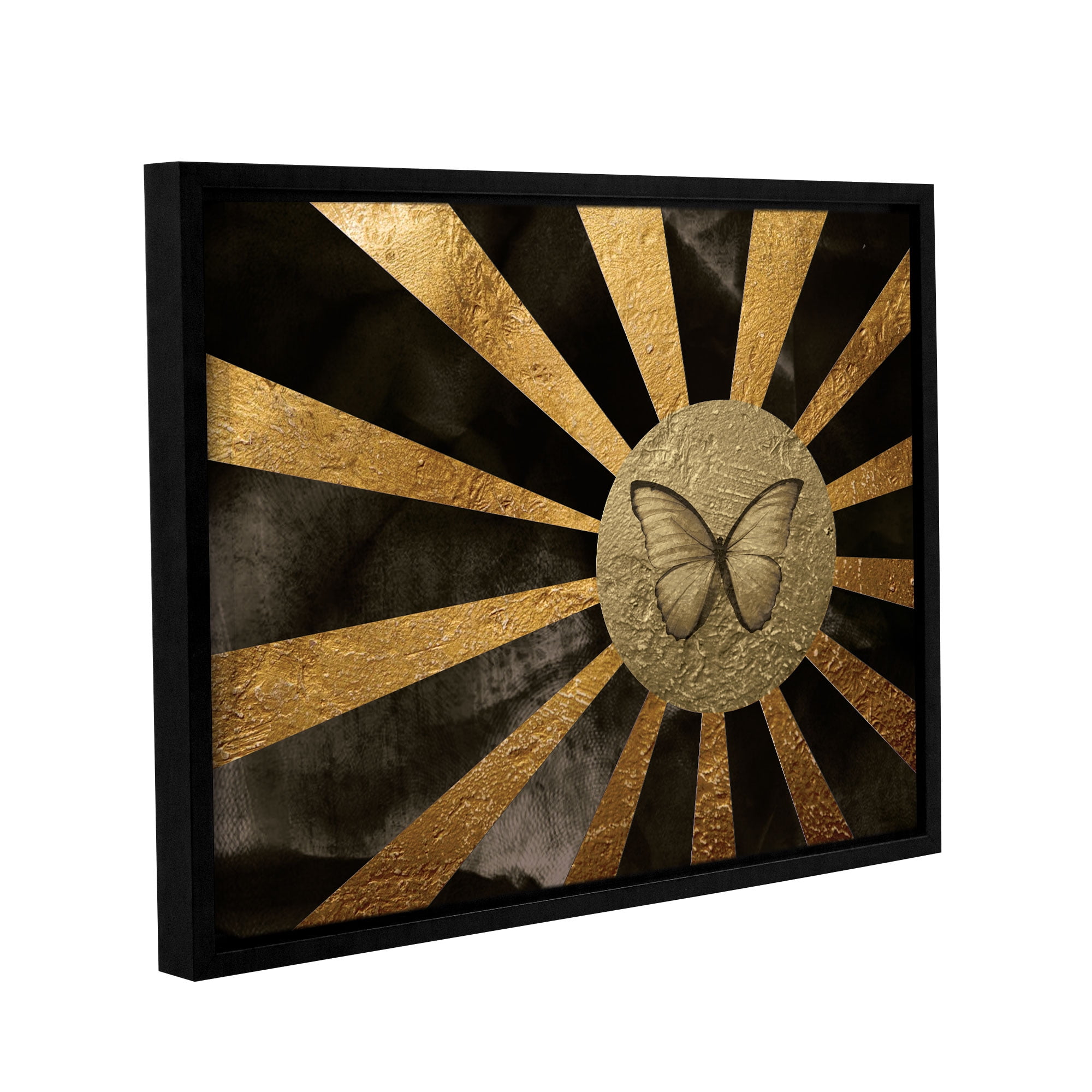 Moon Butterfly Gallery Wrapped Floater-framed Canvas