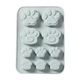Moon Cake Plastic Mold Puppy Footprints Silicone Cake 10 Even Cat Paws