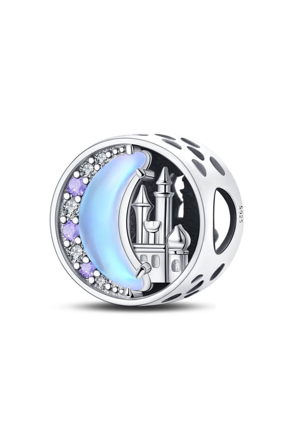 Moon Castle Beads Charm, Compatible with Most Bracelet, Charm for Bracelet