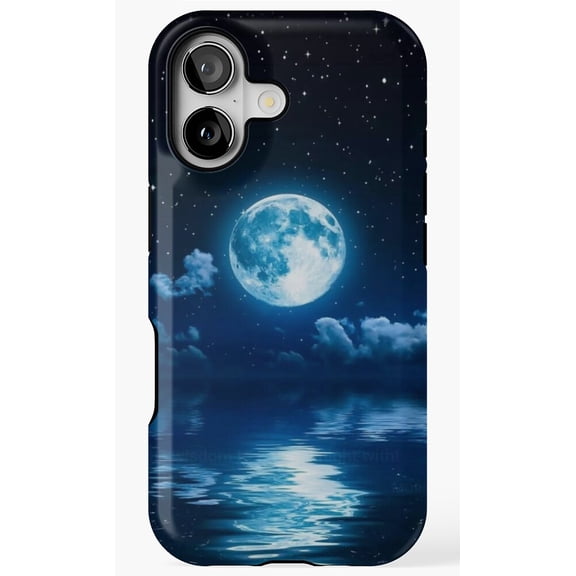 Moon Celestial Space Lunar Nature Art Design Phone Case for iPhone 11 12 13 14 15 16 17 Pro Max