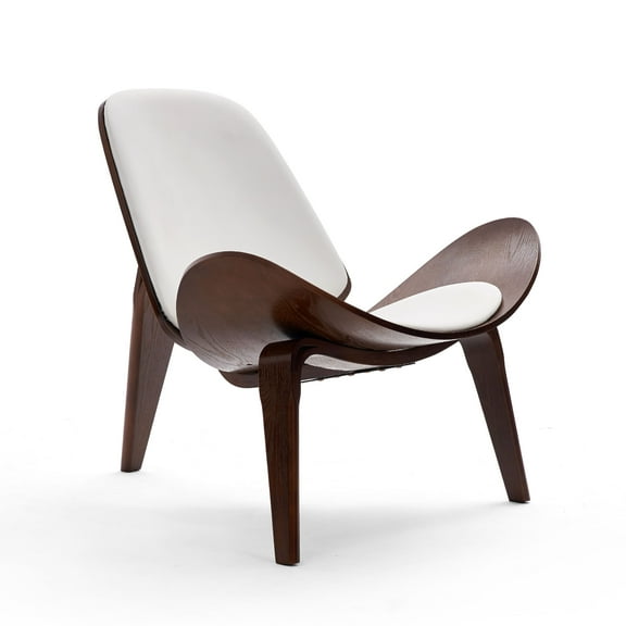 Moon Chair (White) by Black & White Furniture - Beautifully Crafted Furniture Perfect for Houses, Condos and Apartment – Easy Assembly 