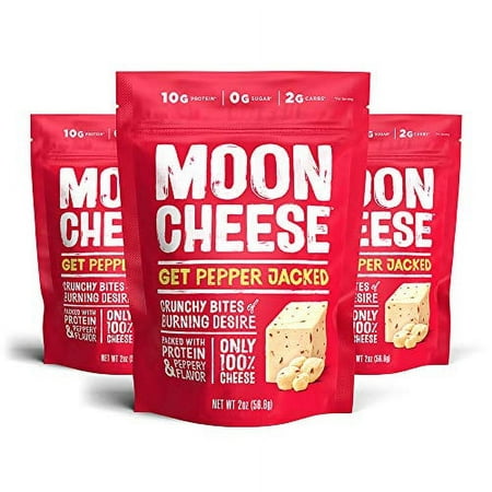 product image of Moon Cheese Get Pepper Jacked, 2-Ounce 3-Pack, 100% Real Cheese Snack, Protein, Keto, After-School or Lunch Snack