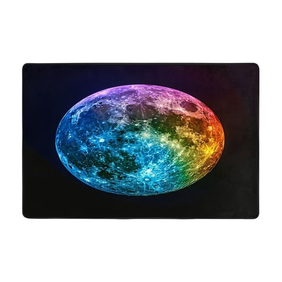 Moon Colorful Rugs Washable Cover Floor Rug Carpets Bathroom Decorations For Kitchen Bedroom Indoor 72"X48"