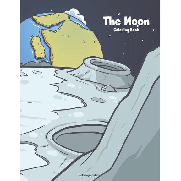 Moon The Moon Coloring Book 1, Book 1, (Paperback)