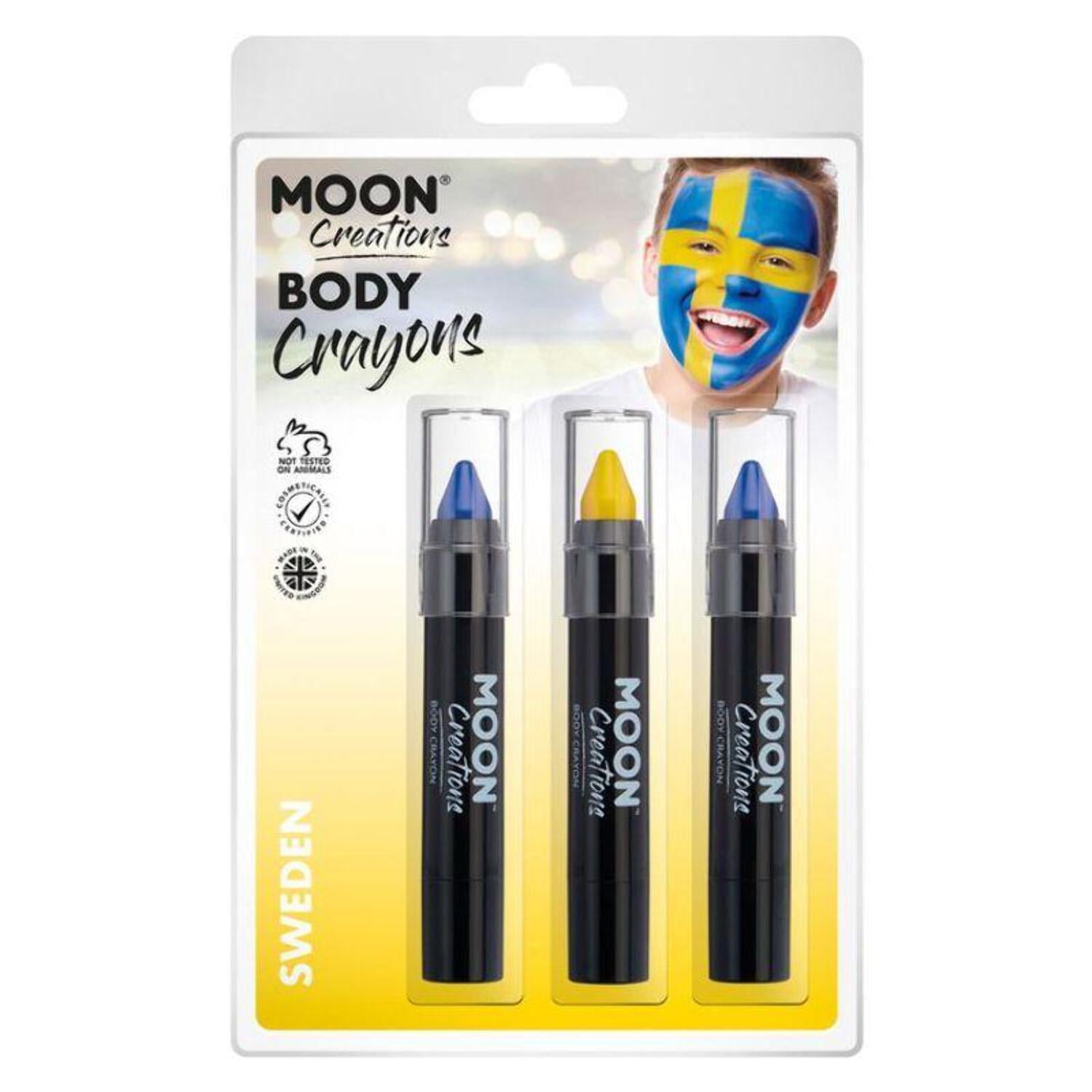 Cosmic Moon Metallic Body Crayons 3 Pack Clamshell, 3. 5g Costume Make Up Cosmic Moon Metallic Body Crayons 3 Pack Clamshell, 3. 5g Costume Make Up