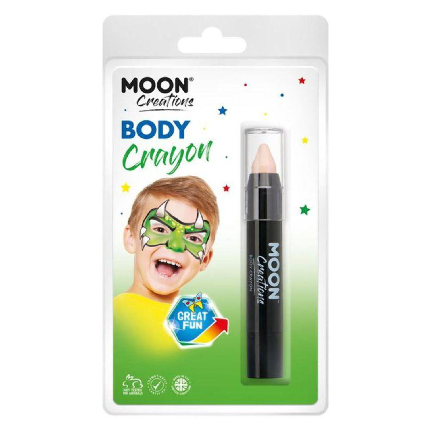 Moon Glitter Iridescent Body Crayons Clamshell, 3.5g Costume Make Up Moon Glitter Iridescent Body Crayons Clamshell, 3.5g Costume Make Up