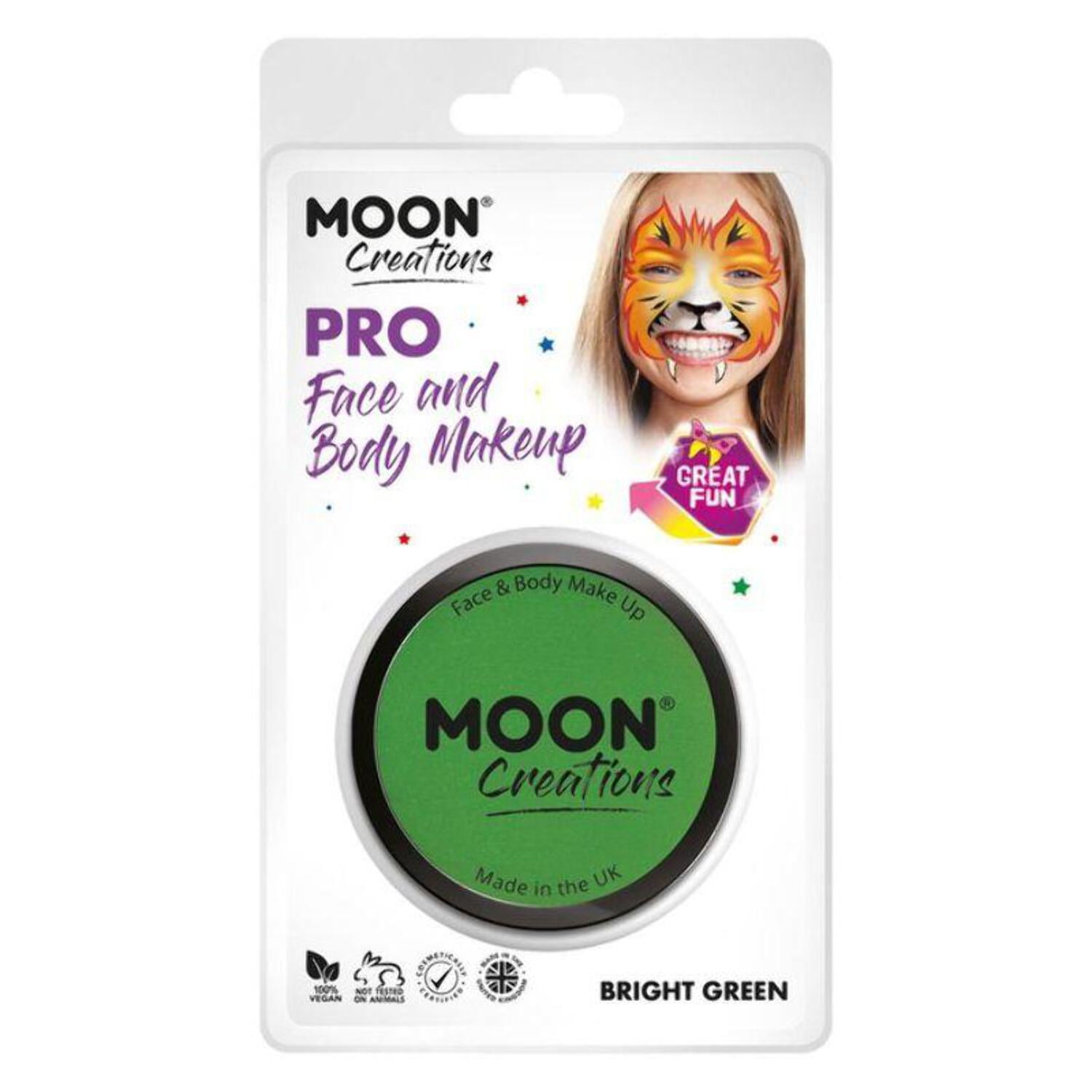 Moon Creations Pro Face Paint Cake Pot 36g Clamshell Costume Make Up Moon Creations Pro Face Paint Cake Pot 36g Clamshell Costume Make Up
