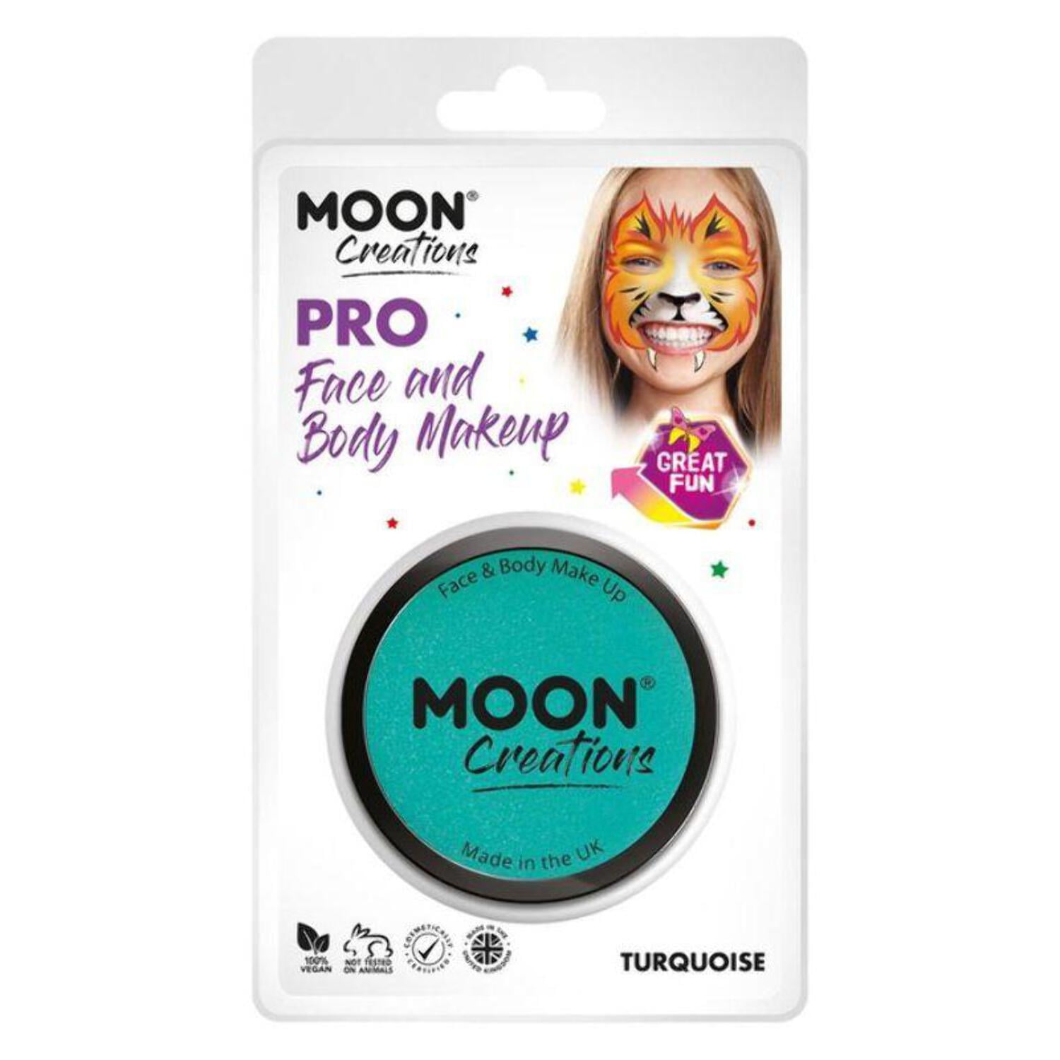 Moon Creations Pro Face Paint Cake Pot 36g Clamshell Costume Make Up Moon Creations Pro Face Paint Cake Pot 36g Clamshell Costume Make Up