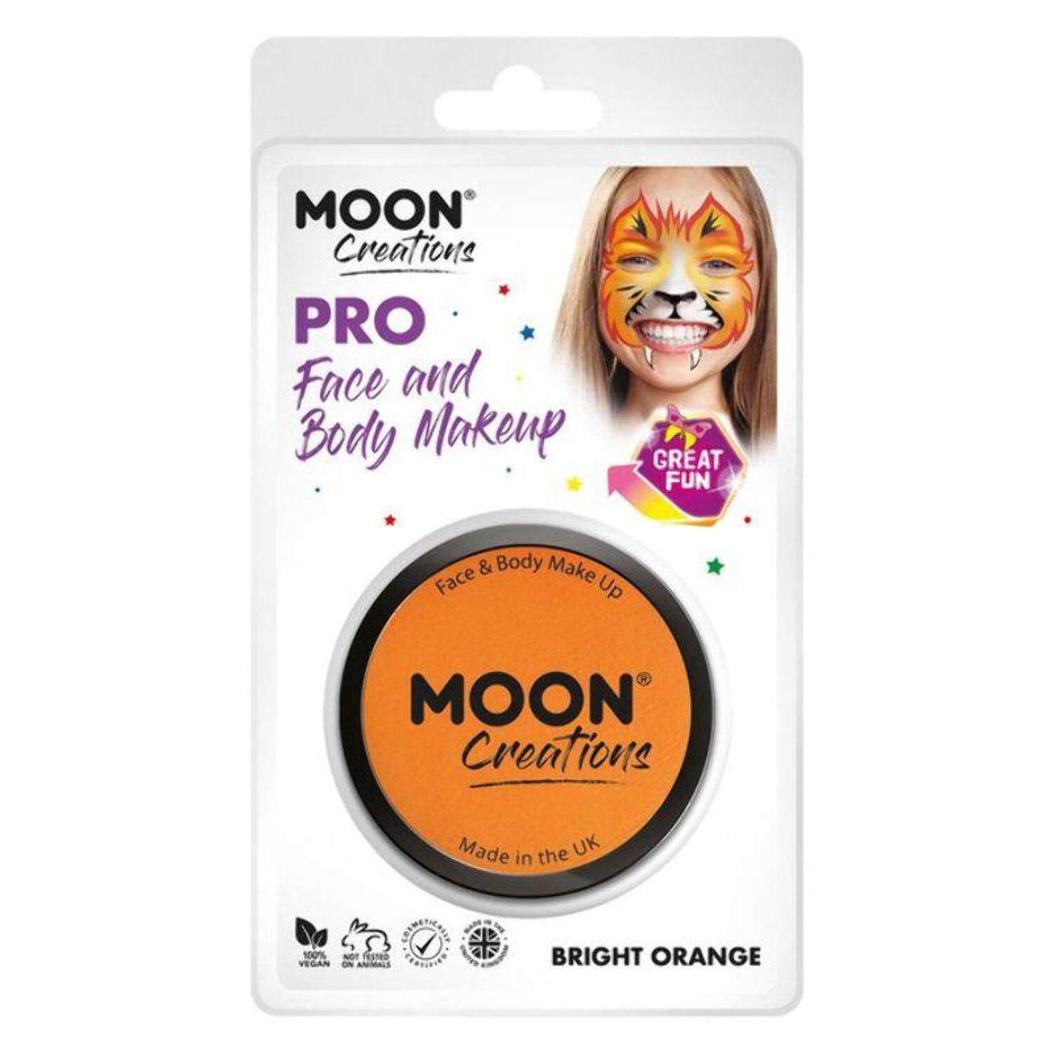 Moon Creations Pro Face Paint Cake Pot 36g Clamshell Costume Make Up Moon Creations Pro Face Paint Cake Pot 36g Clamshell Costume Make Up