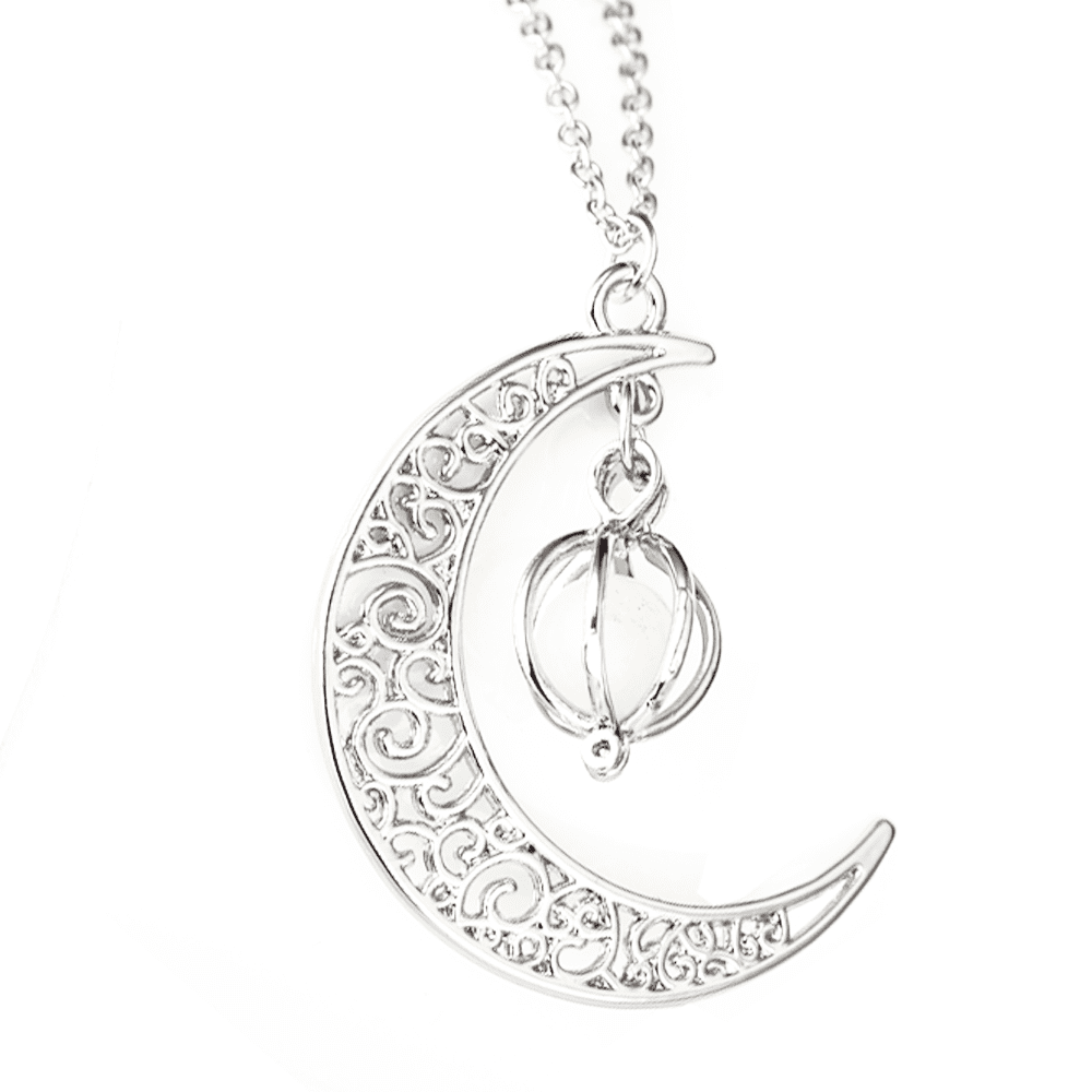 Sterling Silver Crescent Moon Necklace, Silver Necklace, Moon Necklace |  eBay