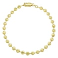 thumbnail image 1 of Moon-Cut Bead Ball Unisex Adult Solid Bracelet 10K Yellow Gold, All Sizes - GOLDUM NYC, 1 of 4