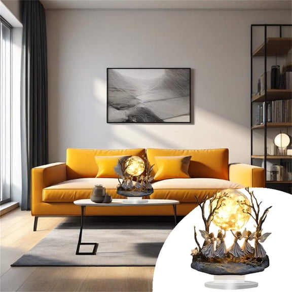 Moon Desktop Ornament Acrylic Art Piece for Living Room and Bedroom - Elegant Modern for Home and