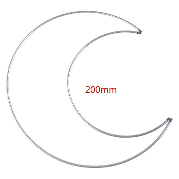 Moon Dream Catcher Metal Moons Ring Hoop DIY Handmade Dreamcatcher for Handmade Wedding Wreath Hanging Handicraft