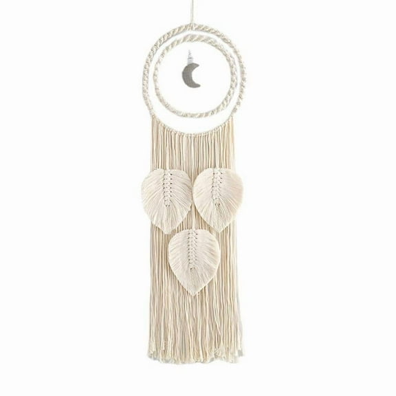 Moon Dream Catcher Wall Hanging Ornament Nordic for Baby Room Kids Nursery