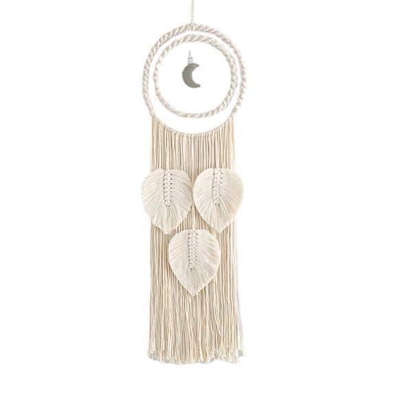 Moon Dream Catcher Wall Hanging Ornament Nordic for Baby Room Kids Nursery