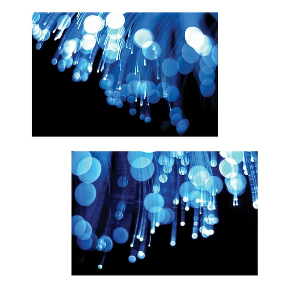 Moon Drops | Stunning Blue Flashes of Color Photography by Monika Burhart; Two 18x12in Poster Prints