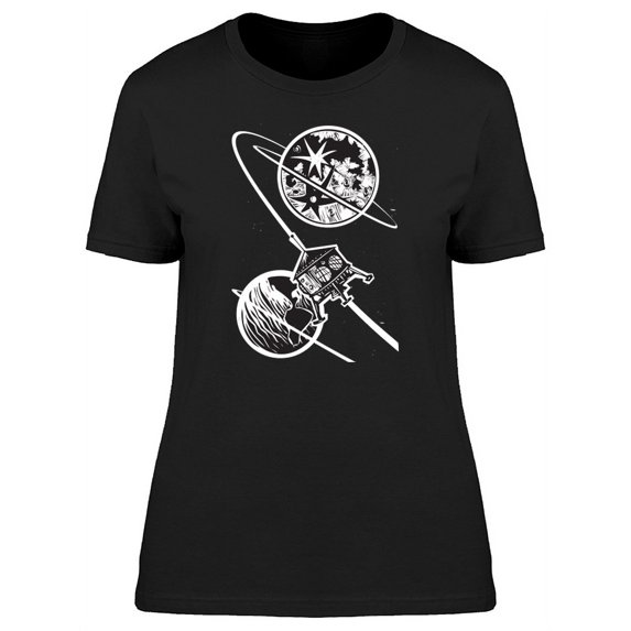 Moon, Earth & Capsule Tee Women's -Image by Shutterstock
