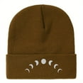 thumbnail image 1 of Moon Embroidery Knitted Hat Unisex, 1 of 1
