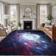 thumbnail image 1 of Moon Explosion Area Rugs 5'x7', Washable Small Throw Rugs for Laundry Room Playroom, Modern Abstract Art Galaxy Universe Indoor Outdoor Rug Non-Slip Low Pile Carpet Runner Reversible Floor Mats, 1 of 8