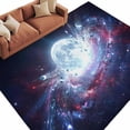 thumbnail image 1 of Moon Explosion Area Rugs Collection 6'x9', Modern Abstract Art Galaxy Universe Non Slip Indoor Rectangle Throw Runner Rug Floor Mat Carpet for Living Room Dining Table Bedroom Nursery, 1 of 9