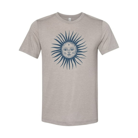 "Moon Face, Moon Shirt, Zodiac Shirt, Unisex, Soft Bella T, Sublimation, Astrology Tee, Gift For Her, Moon Lover, Moon Child, Moon Tshirt, Heather Stone, XL"