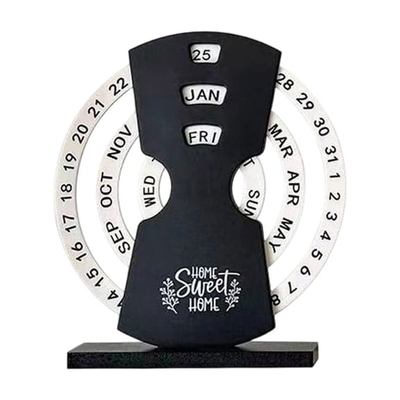 Moon/Ferris Wheel Design Elegant Rotating Desktop Calendar Decoration For Office