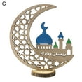 thumbnail image 1 of Moon Figurine Middle East Style Detachable Wood Perfect Craft Moon Art Ornament for Office, 1 of 8