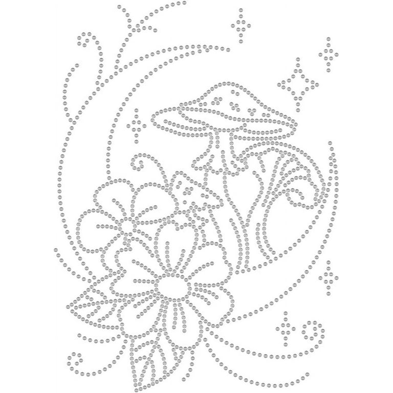 Moon Flower Crystal Rhinestone Heat Transfer Mushroom Rhinestone Iron on Hotfix Transfer Decal Applique - Walmart.com moon-flower-crystal-rhinestone-heat-transfer-mushroom-rhinestone-iron-on-hotfix-transfer-decal-applique-walmart-com