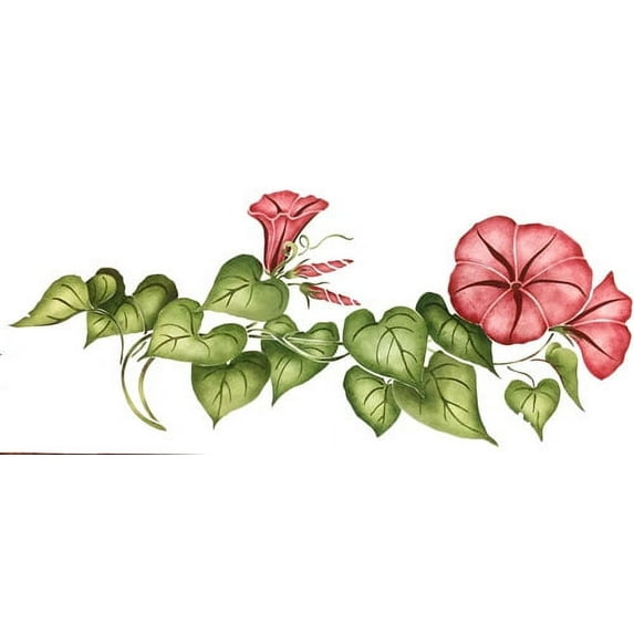 Moon Flowers "B" Wall Stencil Set - DEE494 by DeeSigns