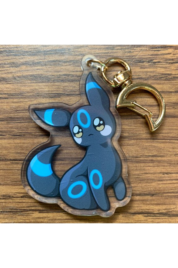 Moon Fox Acrylic Keychain Cute Celestial Animal Character Bag Charm
