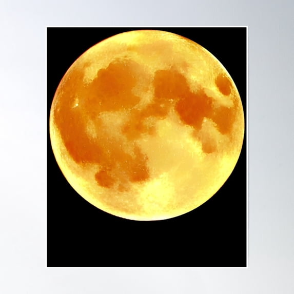 Moon Full Super Art Poster , Poster Print Only - Walmart.com
