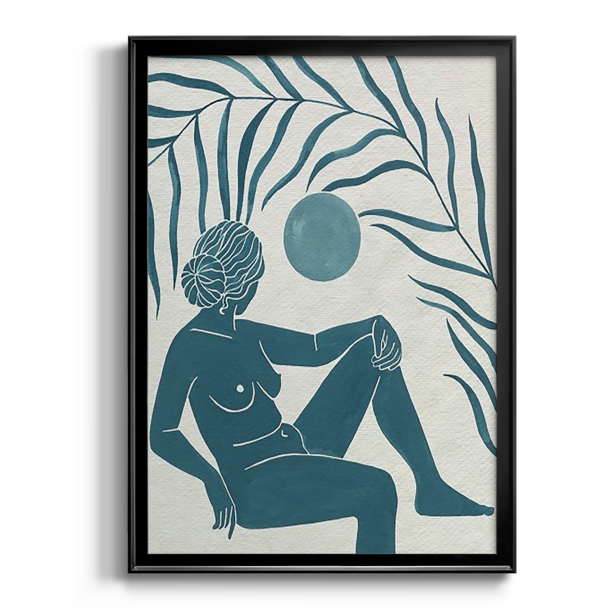 Moon Gazer I Premium Framed Print, in Gold, Black, or Silver - Ready to Hang