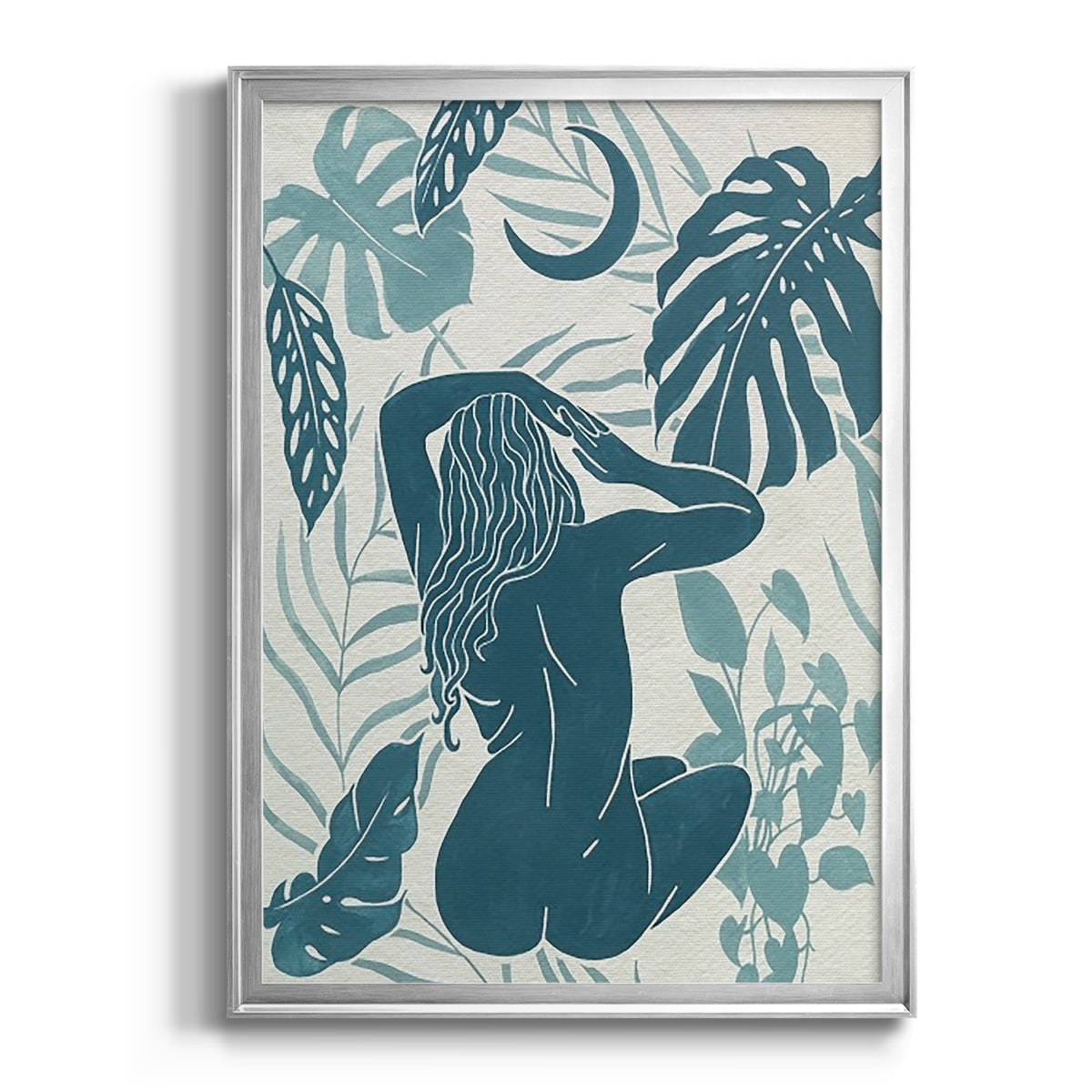 Moon Gazer IV Premium Framed Print, in Gold, Black, or Silver - Ready to Hang