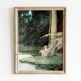 thumbnail image 1 of Vintage Nursery Wall Art Moon Gazing Fairy Illustration Ida Rentoul Outhwaite, Unframed Paper Poster 16x20in, 1 of 4
