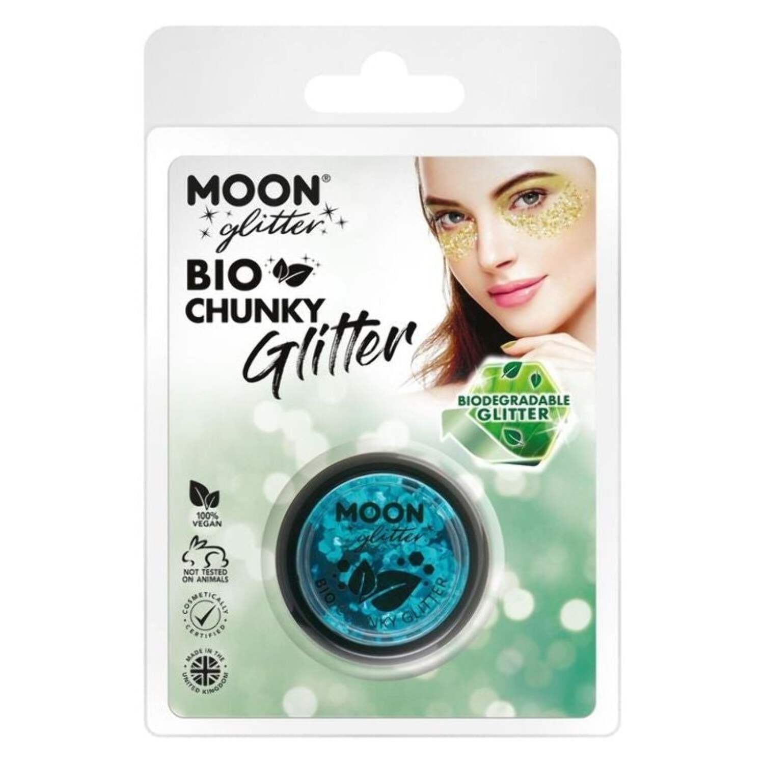 Moon Glitter Themed Clamshells Blue G32512 Costume Make Up main image 1