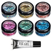 Moon Glitter - Holographic Glitter Shapes - Set of 6