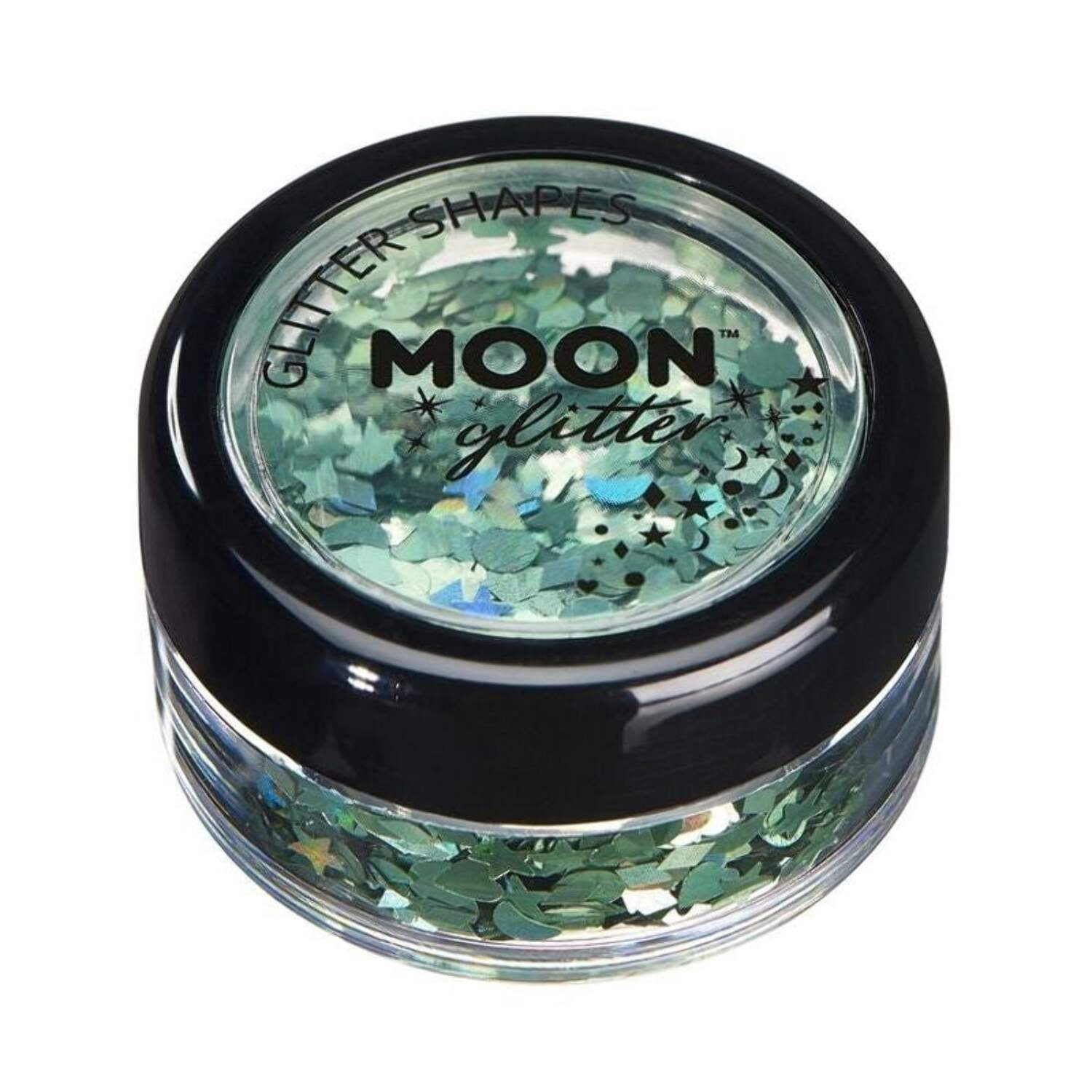 Moon Glitter Holographic Shapes Single, 3g Costume Make Up Moon Glitter Holographic Shapes Single, 3g Costume Make Up