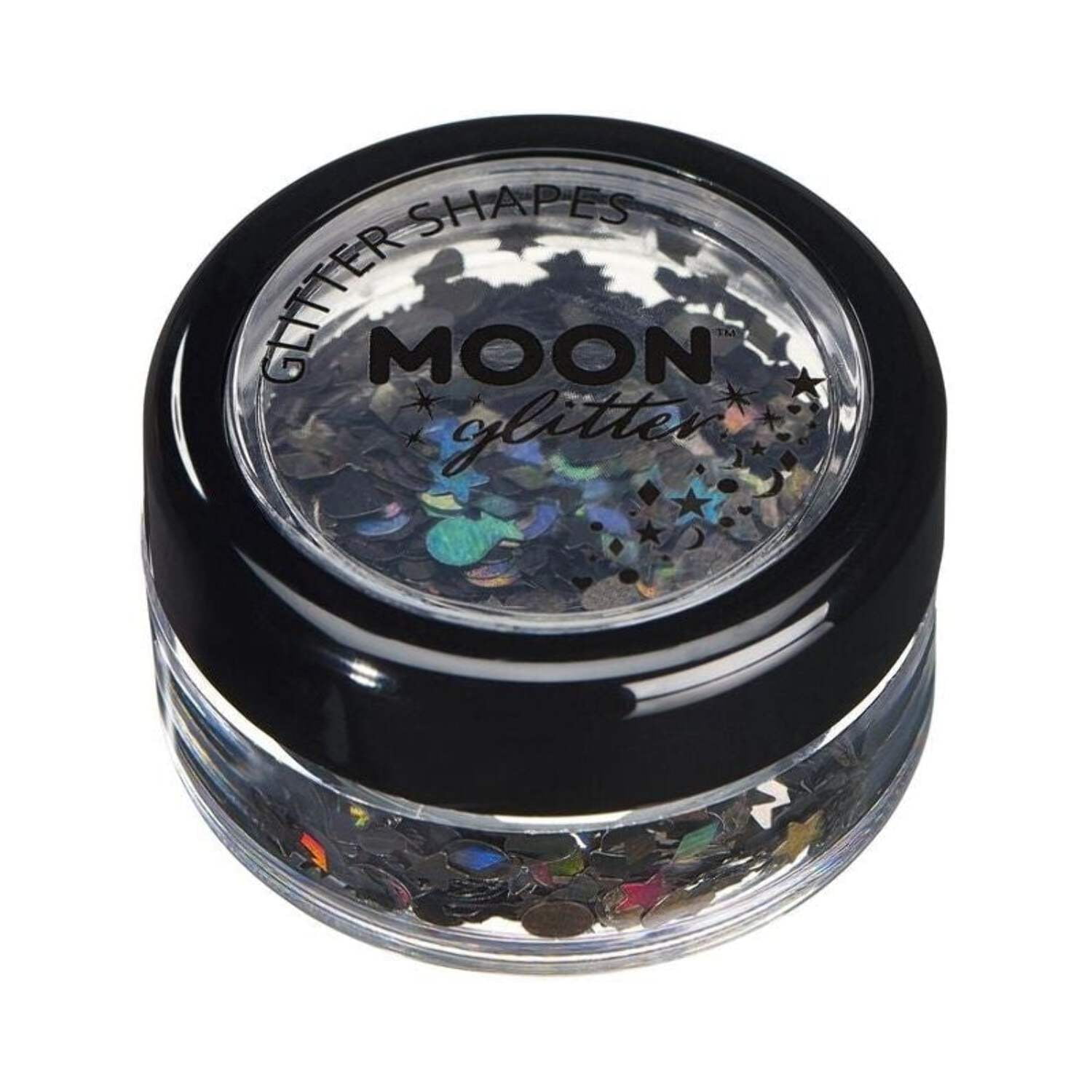 Moon Glitter Holographic Shapes Single, 3g Costume Make Up Moon Glitter Holographic Shapes Single, 3g Costume Make Up