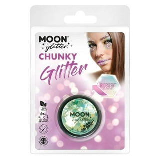 Moon Glitter Iridescent Chunky Clamshell, 3g Costume Make Up Moon Glitter Iridescent Chunky Clamshell, 3g Costume Make Up