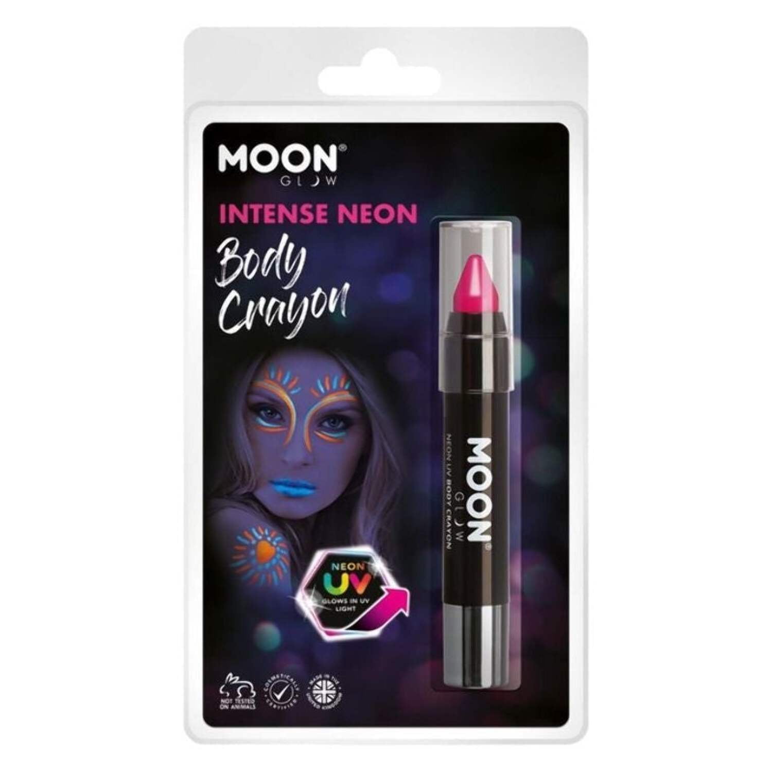 Moon Glow Intense Neon UV Body Crayons M34684 Costume Make Up Moon Glow Intense Neon UV Body Crayons M34684 Costume Make Up