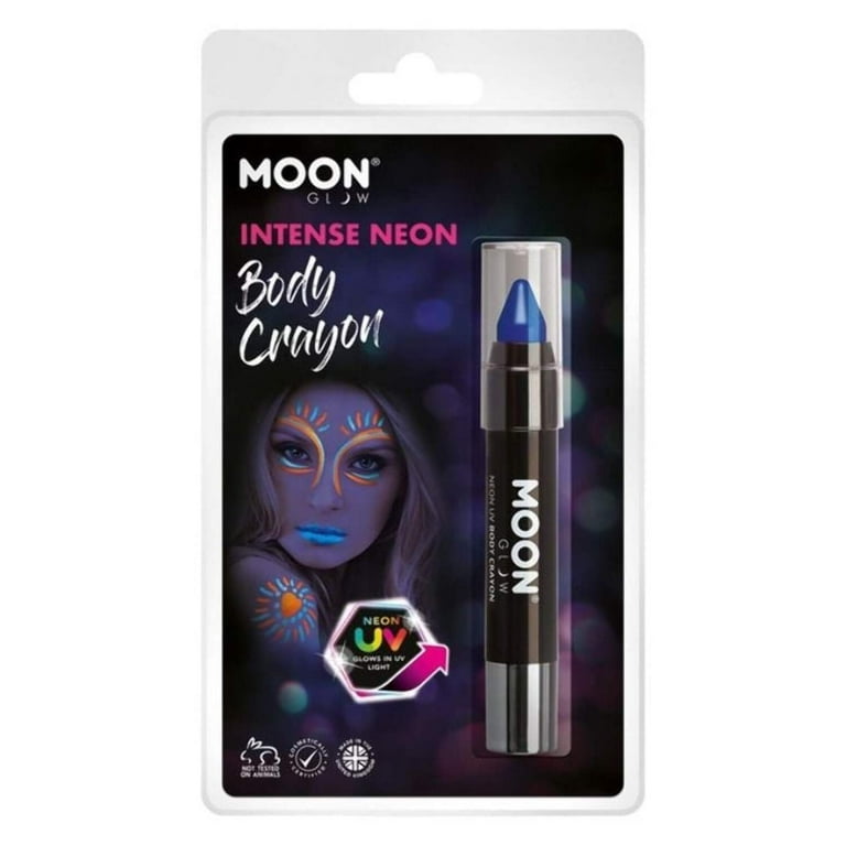 Moon Glow Intense Neon UV Body Crayons Clamshell, 3.5g Costume Make Up Moon Glow Intense Neon UV Body Crayons Clamshell, 3.5g Costume Make Up