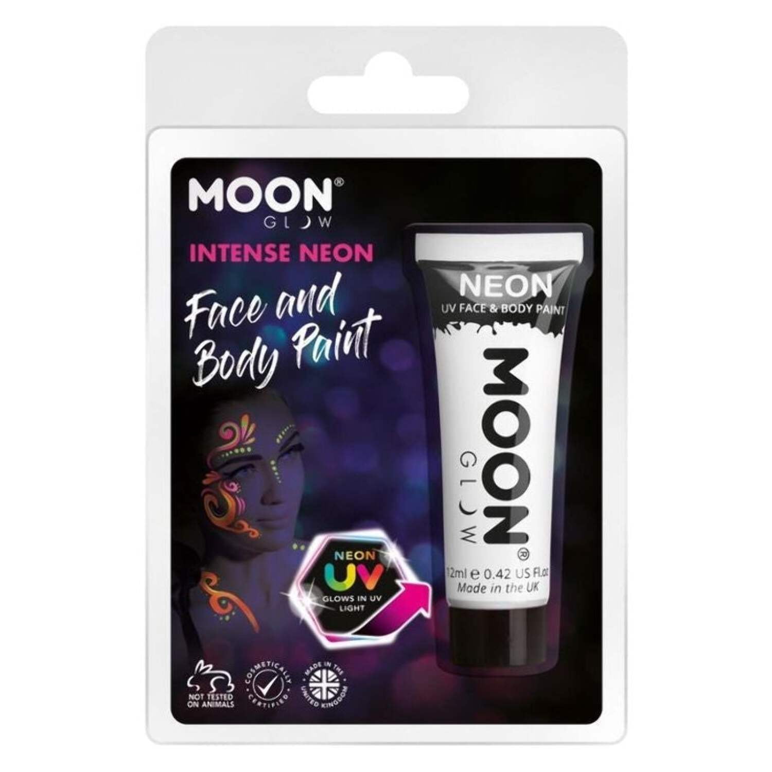 Moon Glow In The Dark Face Paint 12ml Clamshell Costume Make Up Moon Glow In The Dark Face Paint 12ml Clamshell Costume Make Up