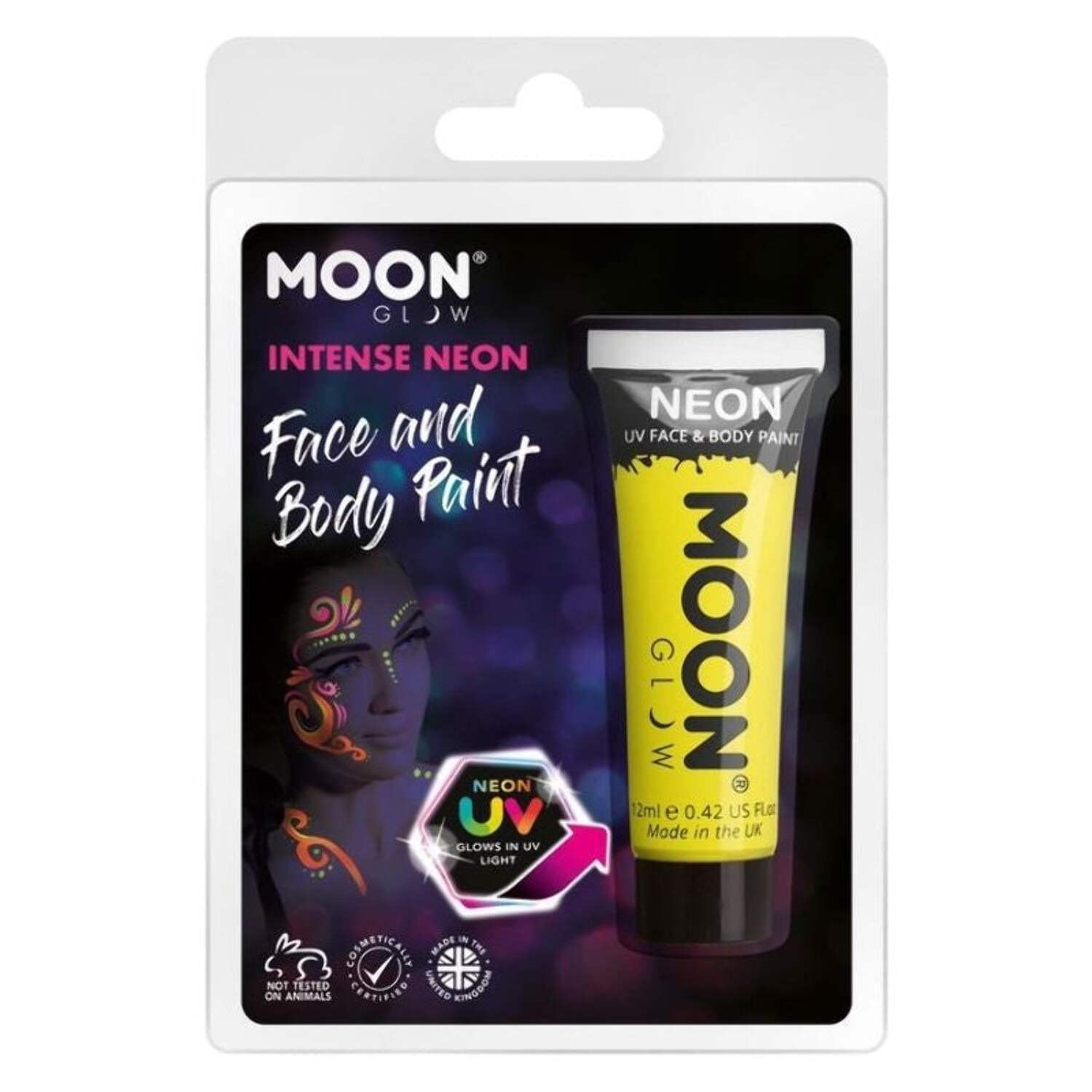 Moon Glow In The Dark Face Paint 12ml Clamshell Costume Make Up Moon Glow In The Dark Face Paint 12ml Clamshell Costume Make Up