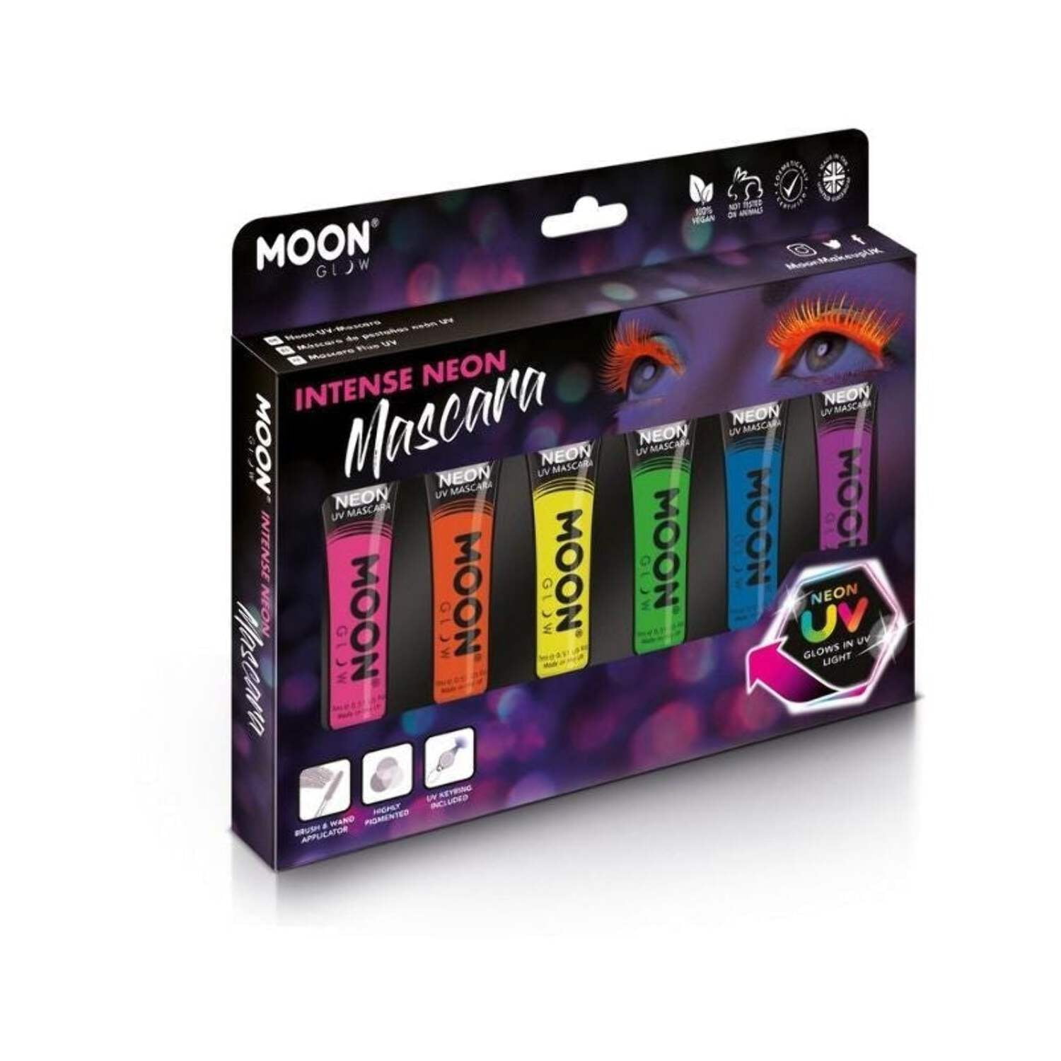 Moon Glow Intense Neon UV Mascara Assorted Costume Make Up main image 0