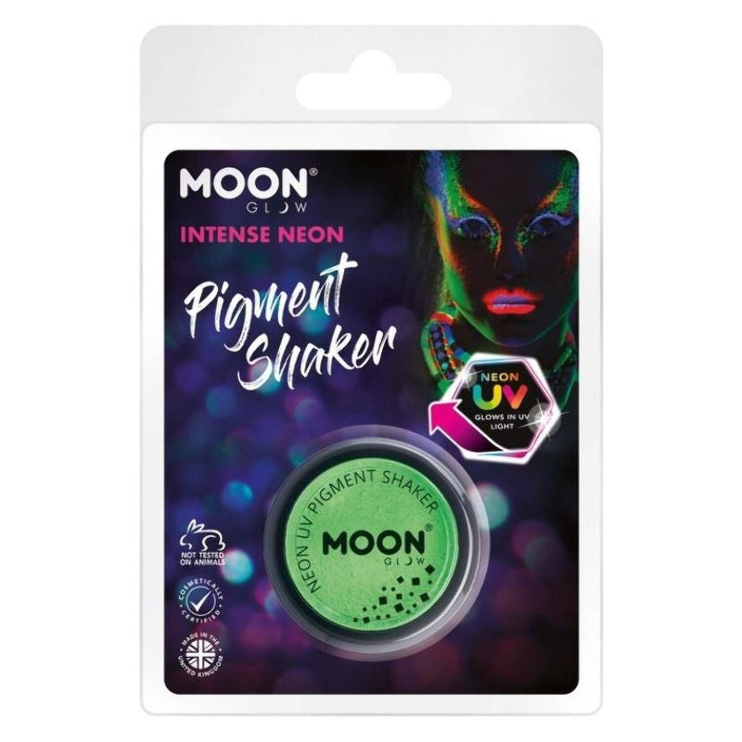 Moon Glow Intense Neon UV Pigment Shakers Clamshell, 5g Costume Make Up Moon Glow Intense Neon UV Pigment Shakers Clamshell, 5g Costume Make Up