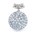 thumbnail image 1 of Moon Glow Moonstone 6.50 ctw Victorian Moonlight Pendant without Chain in Black Oxidized Sterling Silver Christmas Gifts, 1 of 1
