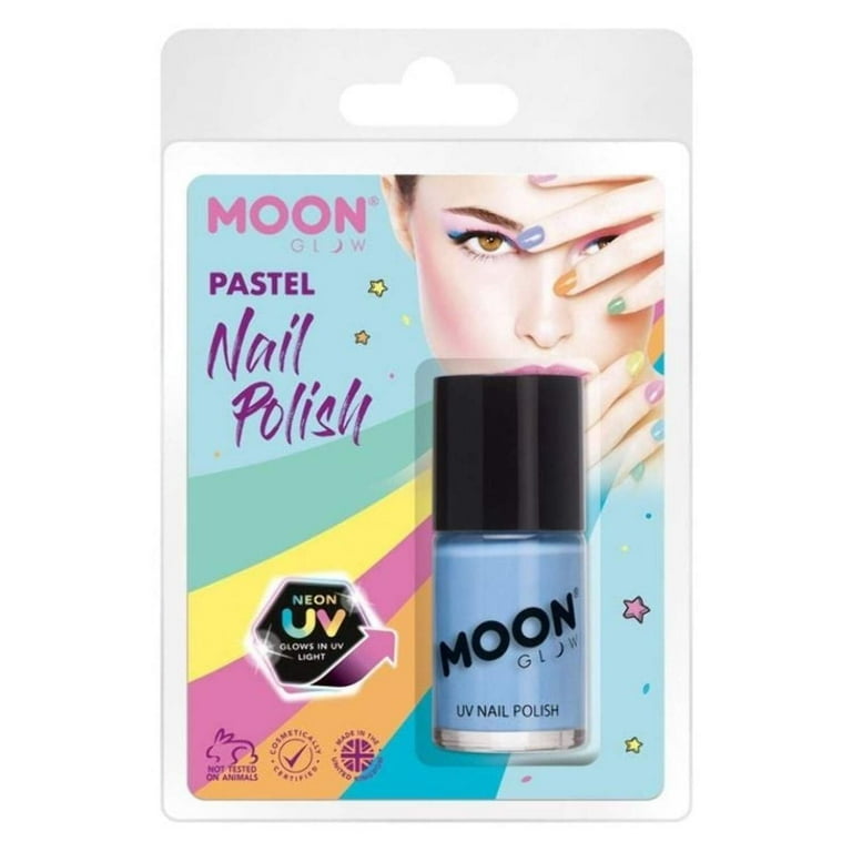 Moon Glow Pastel Neon UV Nail Polish Clamshell, 14ml Costume Make Up Moon Glow Pastel Neon UV Nail Polish Clamshell, 14ml Costume Make Up