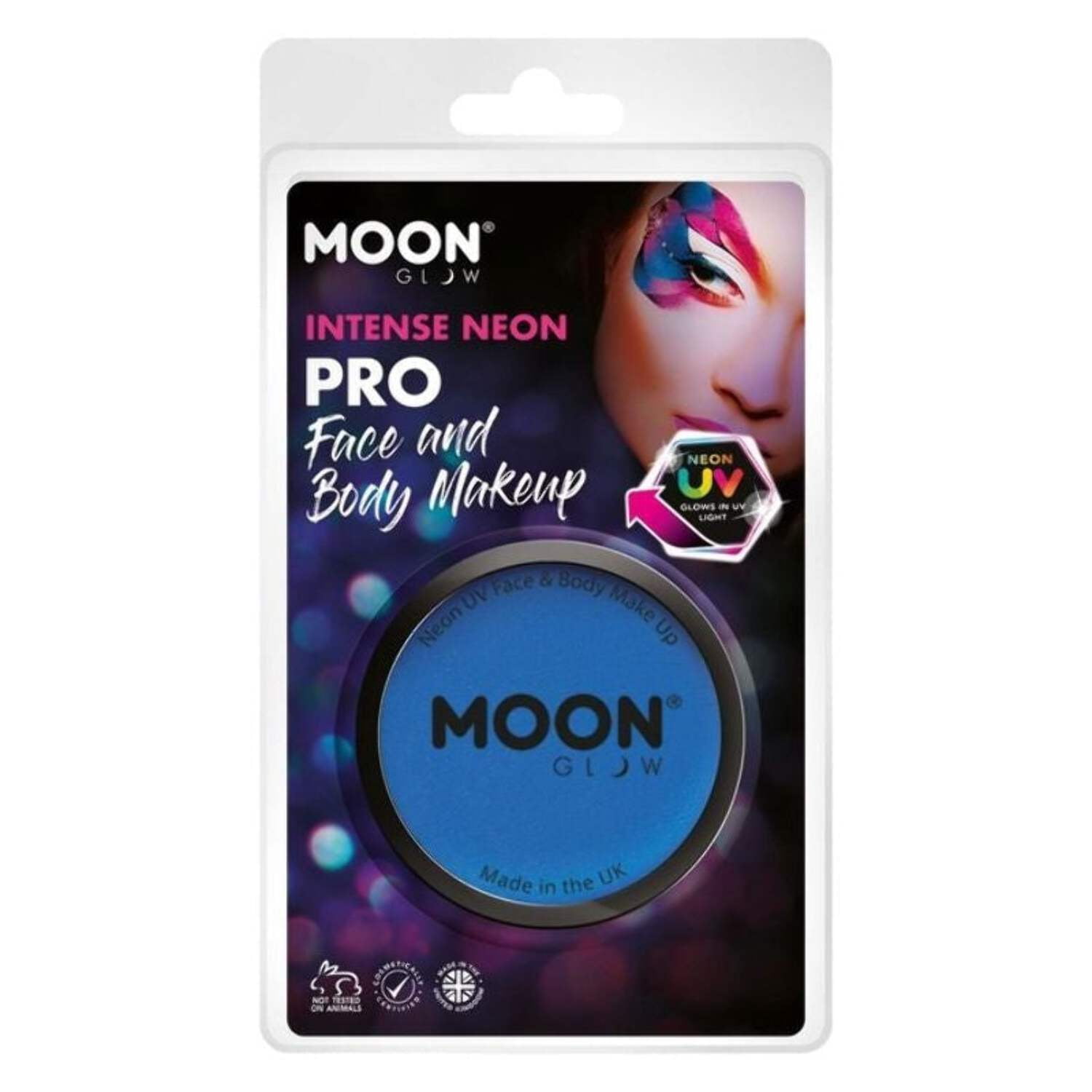 Moon Glow Pro Intense Neon UV Cake Pot Single, 36g Costume Make Up Moon Glow Pro Intense Neon UV Cake Pot Single, 36g Costume Make Up