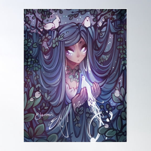 Moon Goddess Poster, 16x24 UNFRAMED